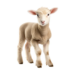 Baby sheep isolated on transparent background,transparency 
