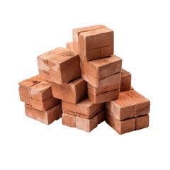 bricks isolated on transparent background,transparency 