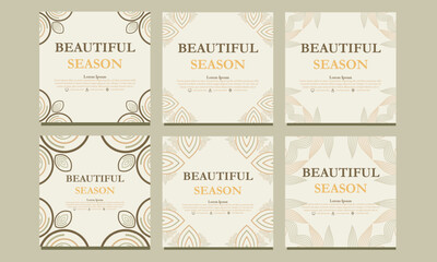 beautiful floral social media template. suitable for social media post, web banner, cover and card design
