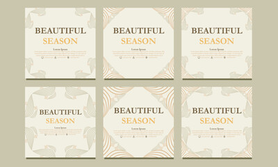 beautiful floral social media template. suitable for social media post, web banner, cover and card design
