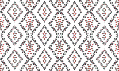 Geometric ethnic flower pattern for background,fabric,wrapping,clothing,wallpaper,batik,carpet,embroidery style.	
