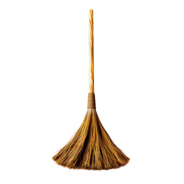 Broom isolated on transparent background,transparency 