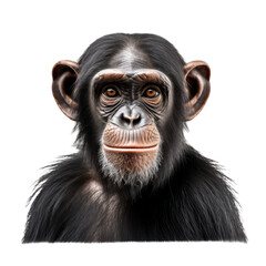 chimpanzee isolated on transparent background,transparency 