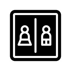 toilet glyph icon