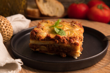 Bolognese tomato sauce traditional lasagna food