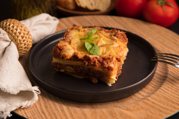 Bolognese tomato sauce traditional lasagna food