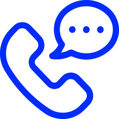 illustration of a icon call message