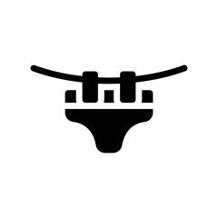 underwear glyph icon