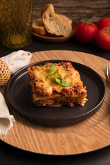 Bolognese tomato sauce traditional lasagna food