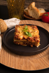 Bolognese tomato sauce traditional lasagna food