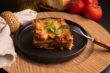 Bolognese tomato sauce traditional lasagna food