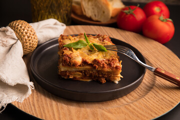 Bolognese tomato sauce traditional lasagna food