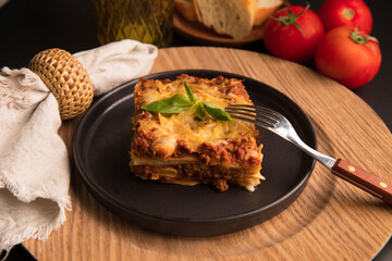 Bolognese tomato sauce traditional lasagna food