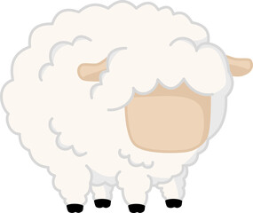White Sheep Illustration