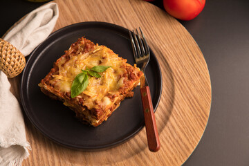 Bolognese tomato sauce traditional lasagna food
