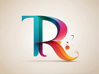 Obraz premium Sleek and Professional R Logo A Visual Delight in 4K