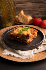 Bolognese tomato sauce traditional lasagna food