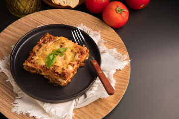 Bolognese tomato sauce traditional lasagna food