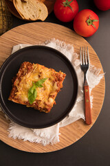 Bolognese tomato sauce traditional lasagna food