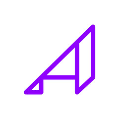 Monogram design vector logo. Monogram initial letter mark A logo design. Monogram design vector logo. Monogram initial letter mark A logo design simple A monogram