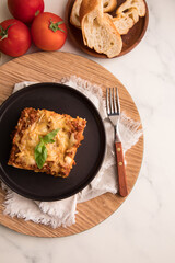 Bolognese tomato sauce traditional lasagna food