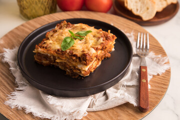 Bolognese tomato sauce traditional lasagna food