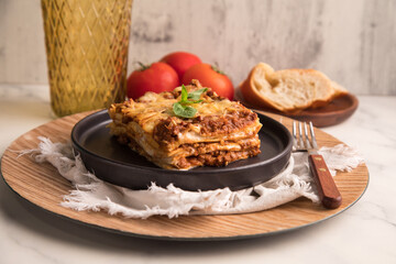 Bolognese tomato sauce traditional lasagna food