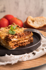 Bolognese tomato sauce traditional lasagna food