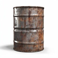 Fototapeta premium old barrel isolated on white