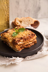 Bolognese tomato sauce traditional lasagna food