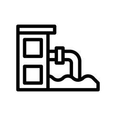 waste water line icon