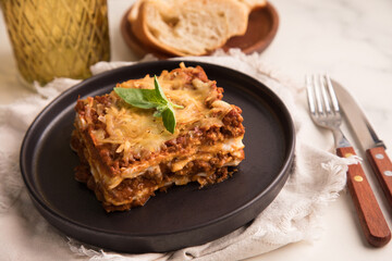 Bolognese tomato sauce traditional lasagna food