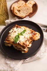 Bolognese tomato sauce traditional lasagna food