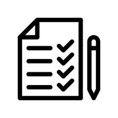 shopping list line icon