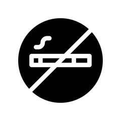 no smoking glyph icon