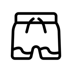 swimming suit line icon