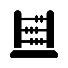 abacus glyph icon