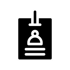 student card glyph icon