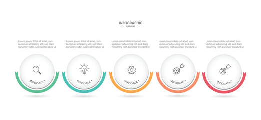 Infographic template vector 