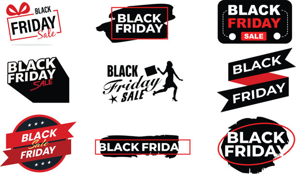 Black Friday Sale Banners Set - Powered by Adobe