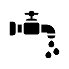 water tap glyph icon