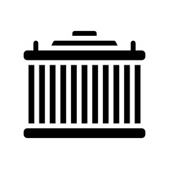 radiator glyph icon
