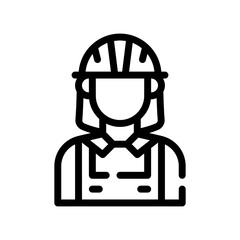 engineer line icon