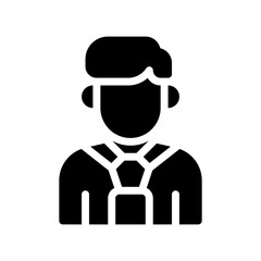 businessman glyph icon