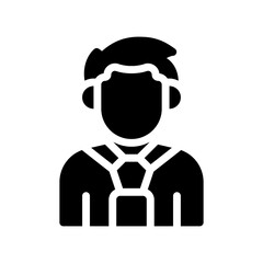 businessman glyph icon