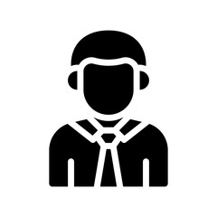 businessman glyph icon