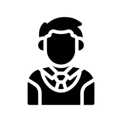 businessman glyph icon