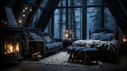 bedroom in the morning