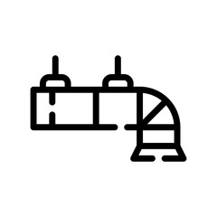 Fototapeta premium air conditioner line icon