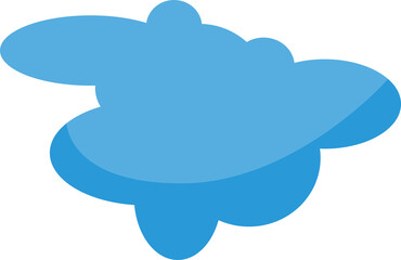 Blue Cloud Scape Illustration
